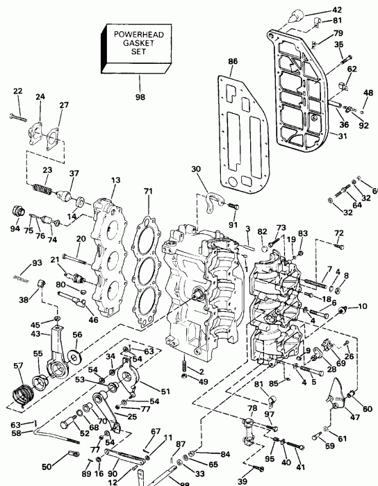 ��������� EVINRUDE E200STLETC 1993  - el ����� / el Pump