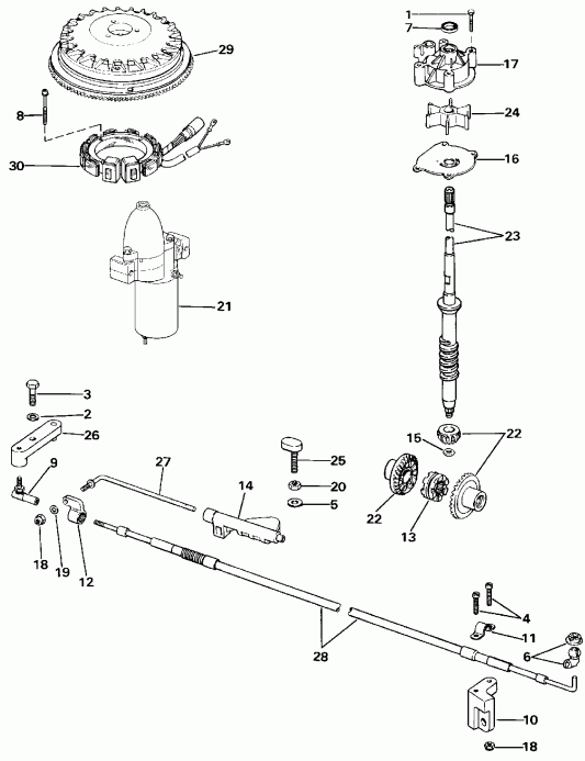 ��������� EVINRUDE E200STLETC 1993  - wer ������� ������� Gro����