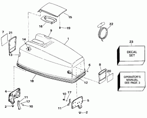   () - Evinrude - 200 Stl, Ve200sl, 225stl (Engine Cover - Evinrude - 200 Stl, Ve200sl, 225stl)