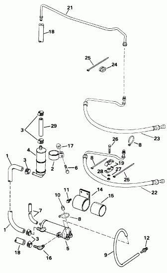 ��������� Evinrude E200TXATS 1993  - wer ������� ������� Gro���� / wer Steering Group