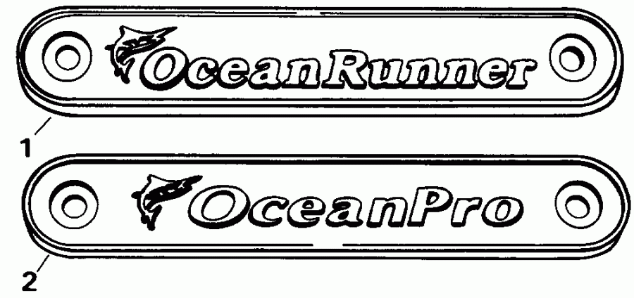  Evinrude E200TXETD 1993  - cessory Transom Plate