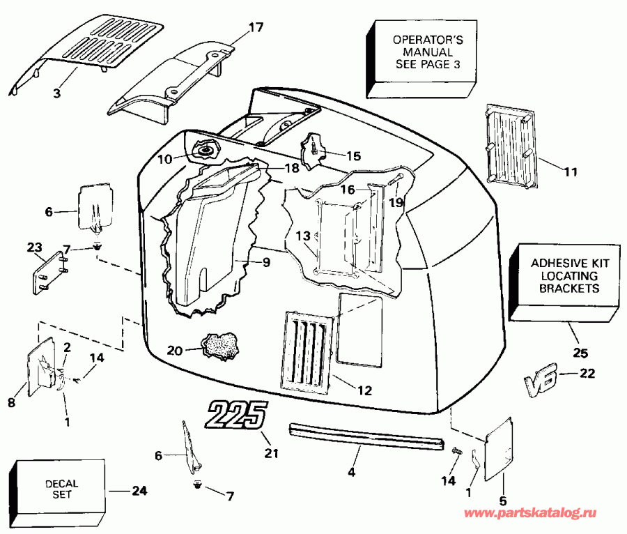  ������� E200TZETD 1993  - Johnson - 200 Stl, Vj200sl, 225stll / Johnson - 200 Stl, Vj200sl, 225stll