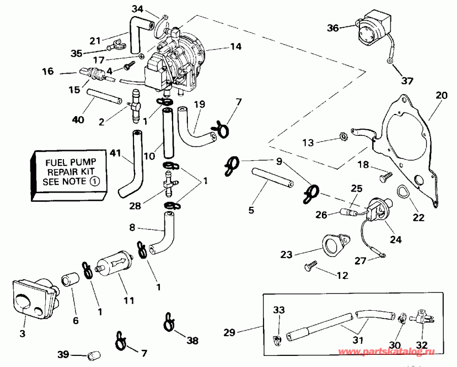 ��������� �������� ����� Evinrude E200TZETD 1993  - el Pump
