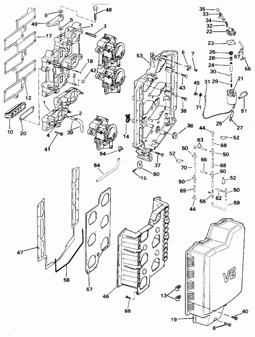 �������� ����� EVINRUDE E200TZETD 1993  - Suffix 