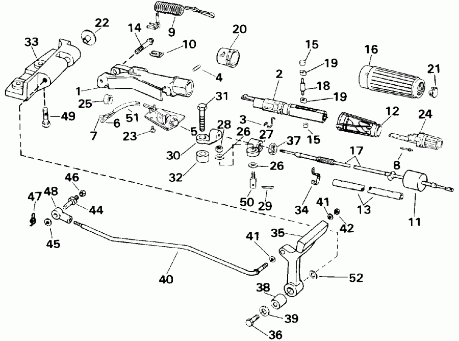 �������� ����� EVINRUDE E20CRLETS 1993  - ee������ � ������������� Handle
