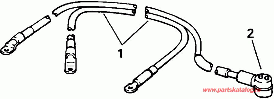 �������� ����� EVINRUDE E20EETS 1993  - ttery Cables - ttery ������s