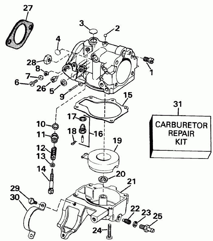 ��������� EVINRUDE E20EETS 1993  - 25ele