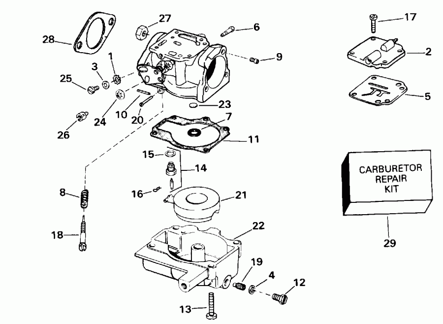 ��������� ��������� EVINRUDE E20EETS 1993  - 30ele / 30ele