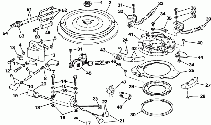 ��������� ����� ������� E225CXATS 1993  - Evinrude - 200 Stl, Ve200sl, 225stl