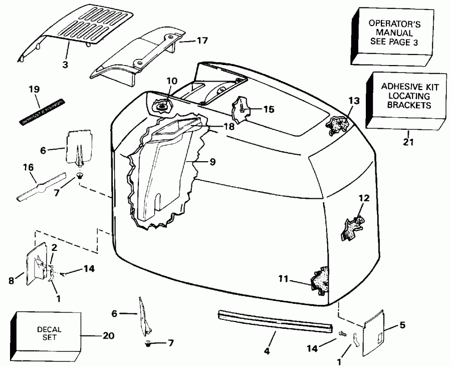 ��������� ��������� EVINRUDE E225CXATS 1993  - Johnson - 200tx, 200cx, 225 - Johnson - 200tx, 200cx, 225