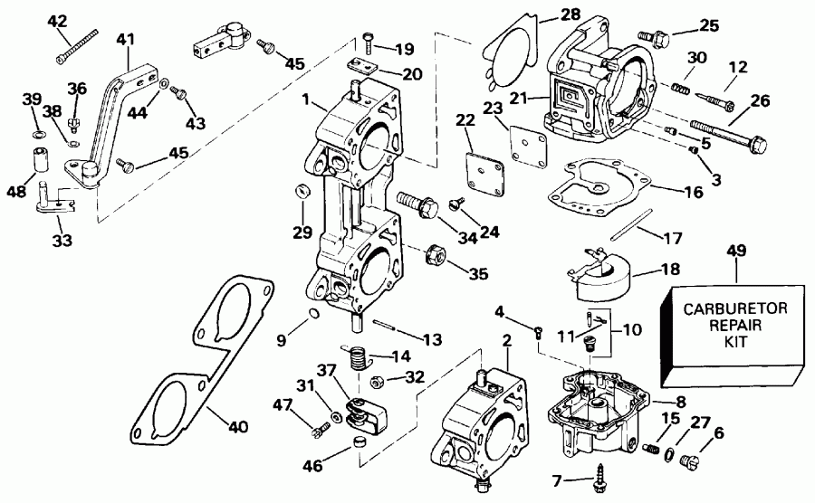   Evinrude E225CXETA 1993  - 225 Suffix 