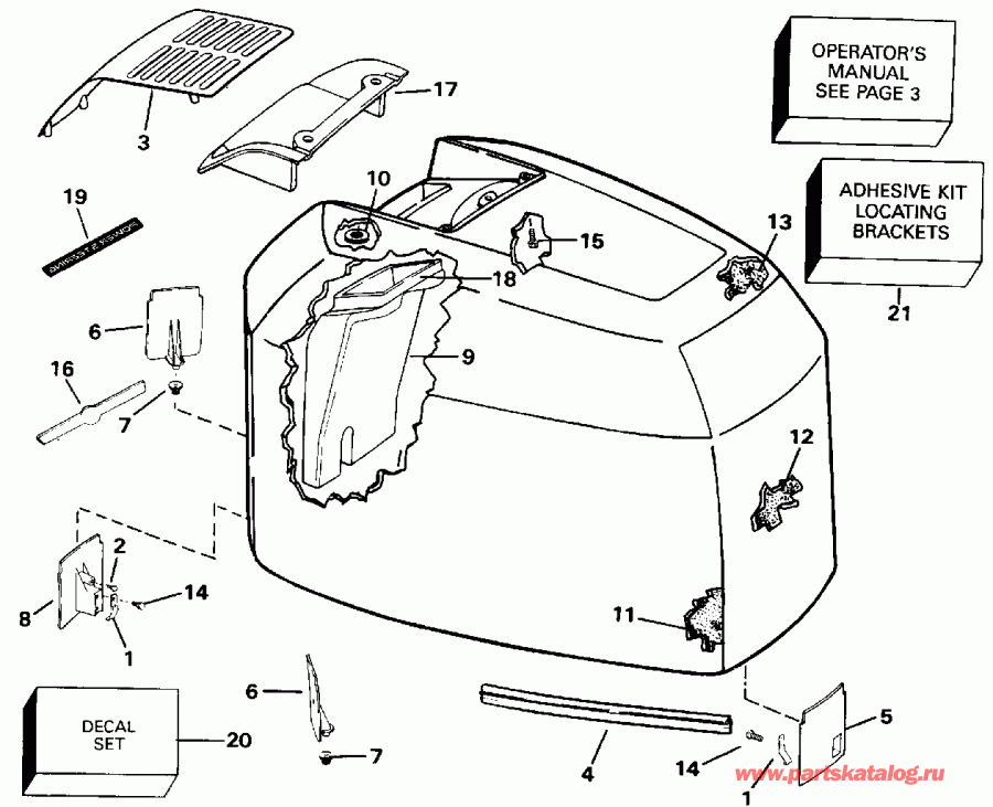 �������� ����� EVINRUDE E225CXETA 1993  - Johnson - 200tx, 200cx, 225 - Johnson - 200tx, 200cx, 225