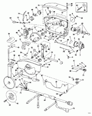 ������ ��������� (�����) - Evinrude - 200tx, 200cx, 225 (Engine Cover - Evinrude - 200tx, 200cx, 225)