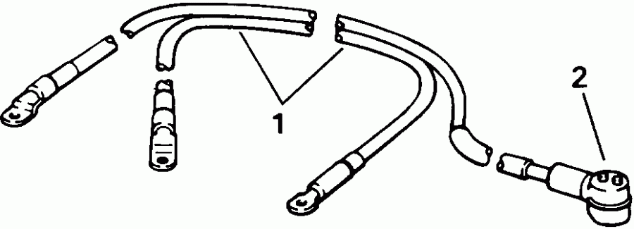  EVINRUDE E25EETC 1993  - ttery s - ttery Cables