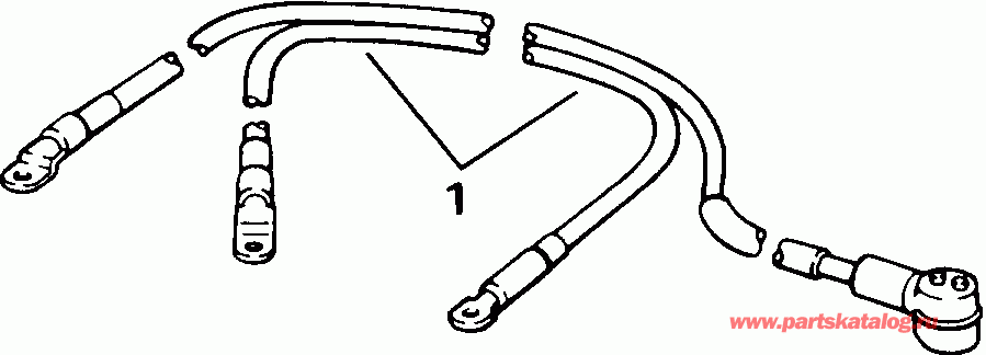   EVINRUDE E28ESLETD 1993  - ttery Cables - ttery s