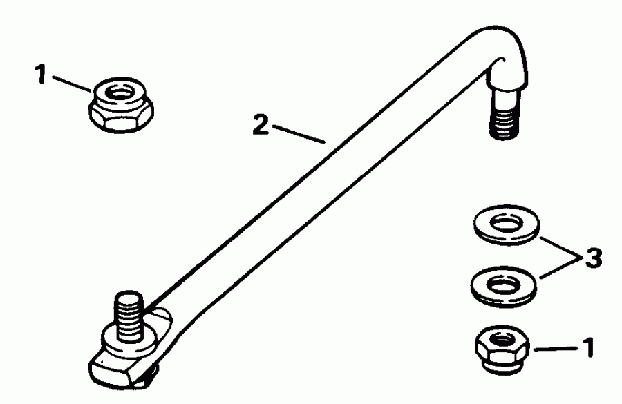   E60ELETD 1993  - eering Link Kit (w/power Trim & Tilt) / ee  Kit (w /   )