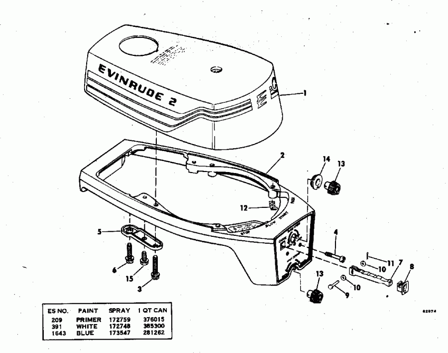    EVINRUDE 2802R 1978  - tor  - tor Cover