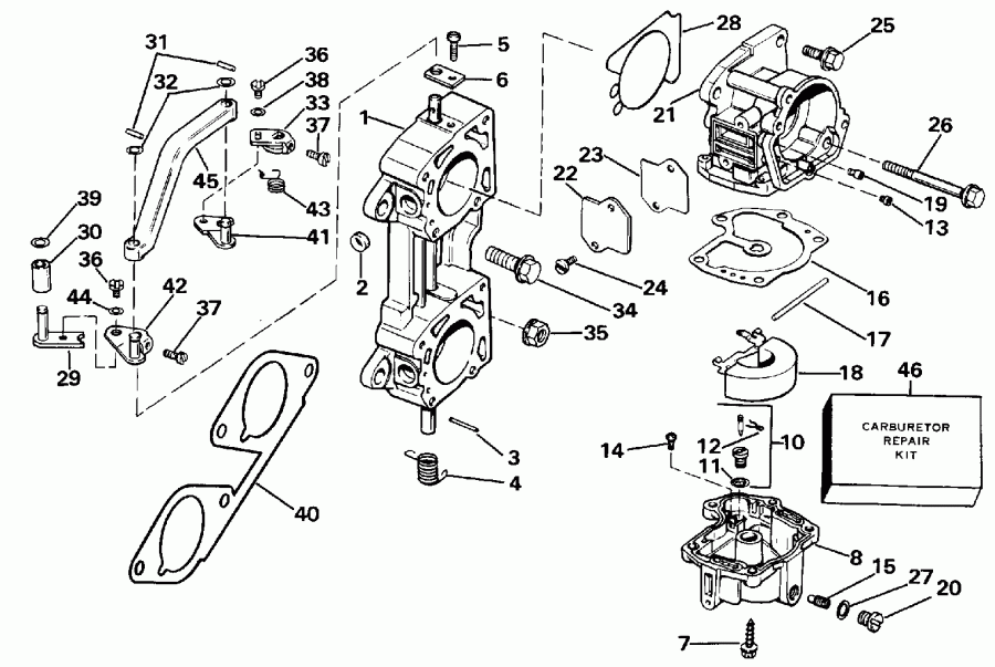   E140TLCDC 1986  - rburetor And Linkage - rburetor   