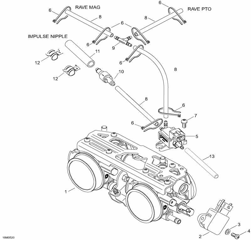 Expedition 600 H.O. SDI, 2005 ������ - Throttle Body