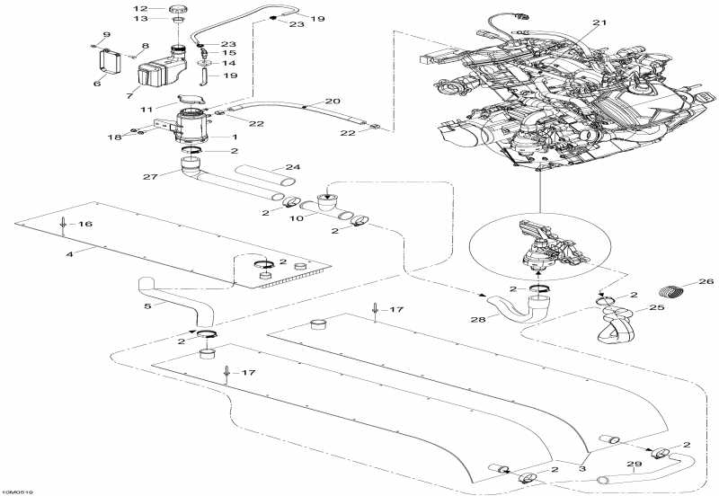  SKIDOO  Expedition V-1000, 2005 - Cooling System