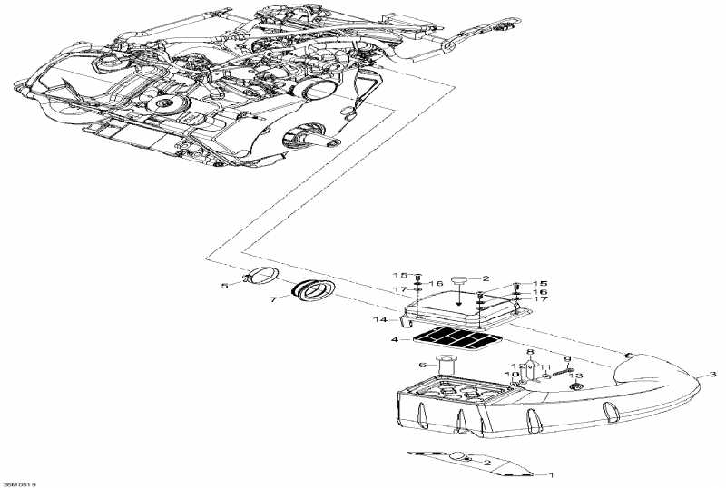 �������� Skidoo ����������� Expedition V-1000, 2005 - Air Intake System