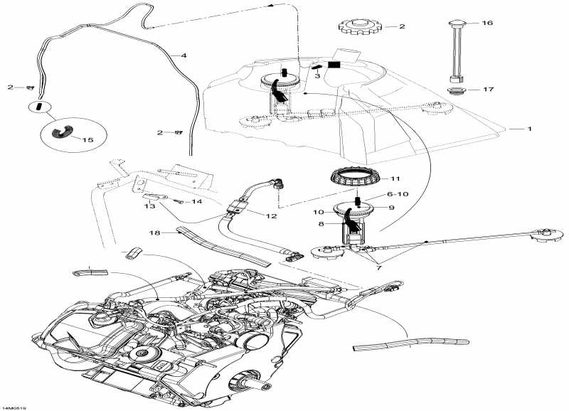  Skidoo Expedition V-1000, 2005  - Fuel System