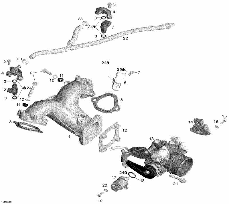 ski-doo  Expedition V-1000, 2005 - Throttle Body