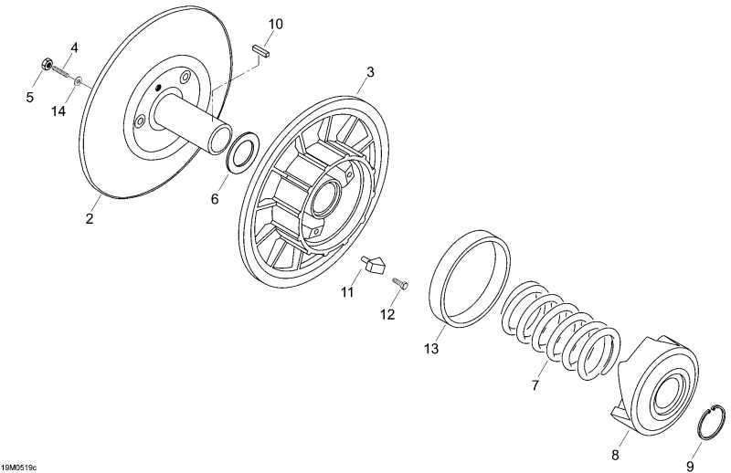 snowmobile Skidoo Expedition V-1000, 2005  - Pulley System 3