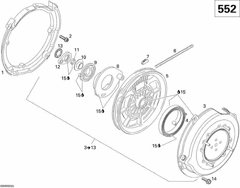 snowmobile BRP SkiDoo ����������� GSX 550F, 2005 - Rewind ������� 552
