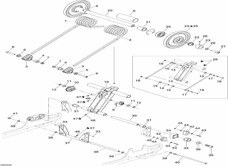  Ski Doo GSX 600 HO, 2005  - Rear Arm 600ho