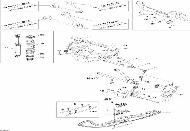 ski-doo Expedition 550F, 2006 - Front Suspension And Ski