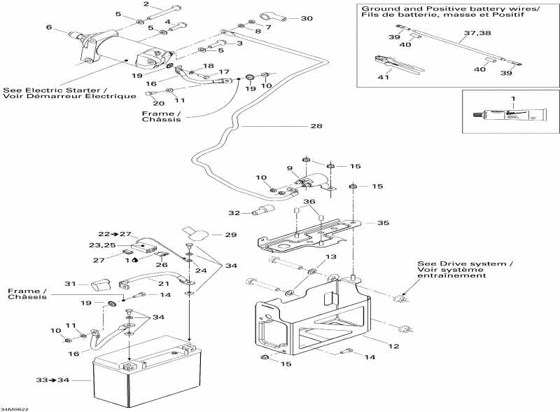 snowmobile  Expedition 550F, 2006  - Battery And Starter