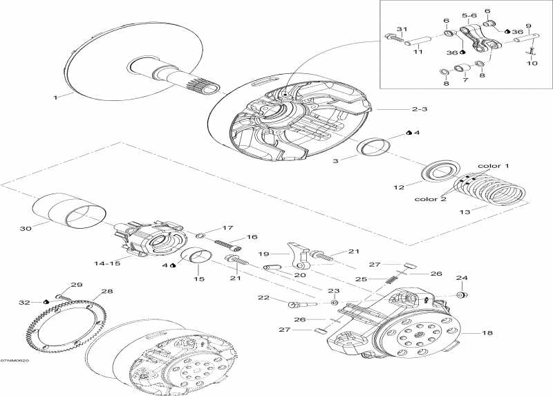 snowmobile Skidoo - Drive Pulley