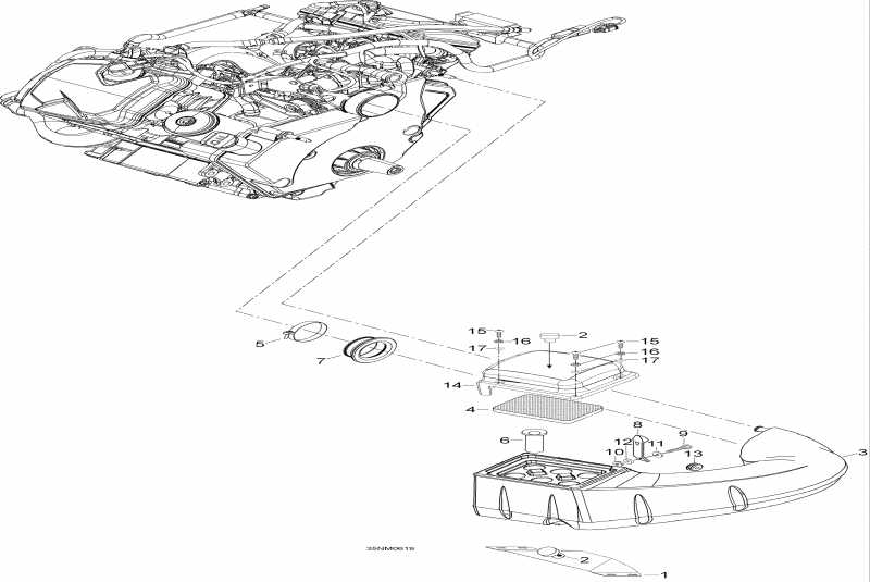  Skidoo Expedition V-1000, 2006 - Air Silencer