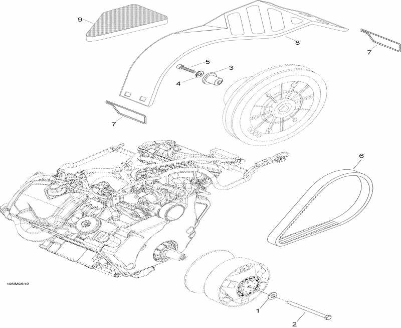 BRP SkiDoo Expedition V-1000, 2006 - Pulley System