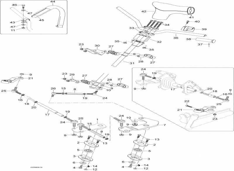 Skidoo Expedition V-1000, 2006 - Steering System