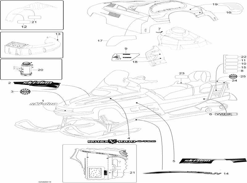 snowmobile ski-doo Expedition V-1000, 2006 - Decals