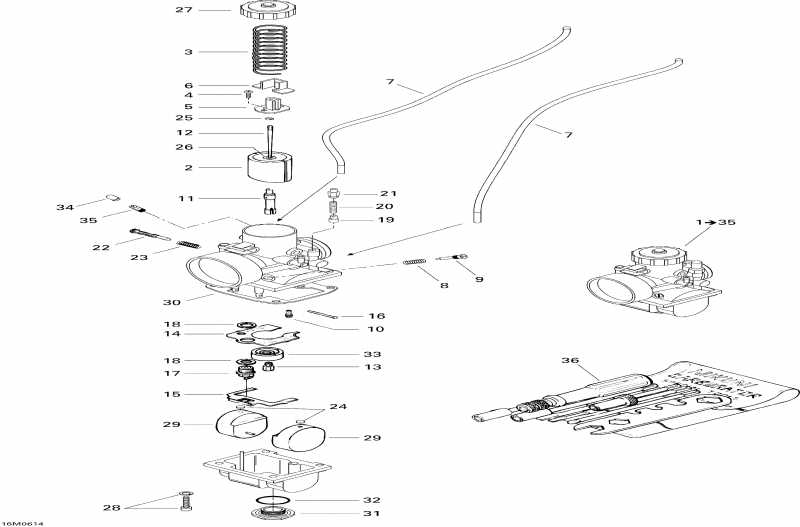  Skidoo Freestyle 300F, 2006 - Carburetor