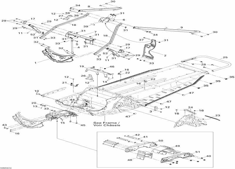 snowmobile  Freestyle 300F, 2006 - Frame And Components