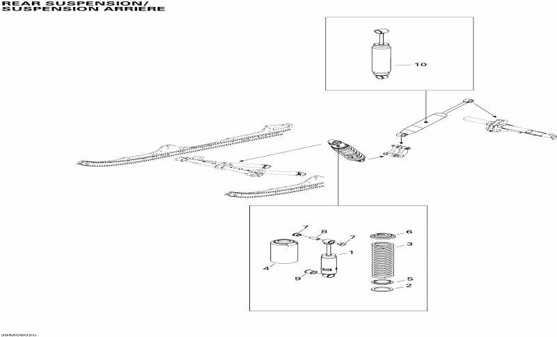 snowmobile  GSX 380F, 2006 - Rear Suspension Shocks