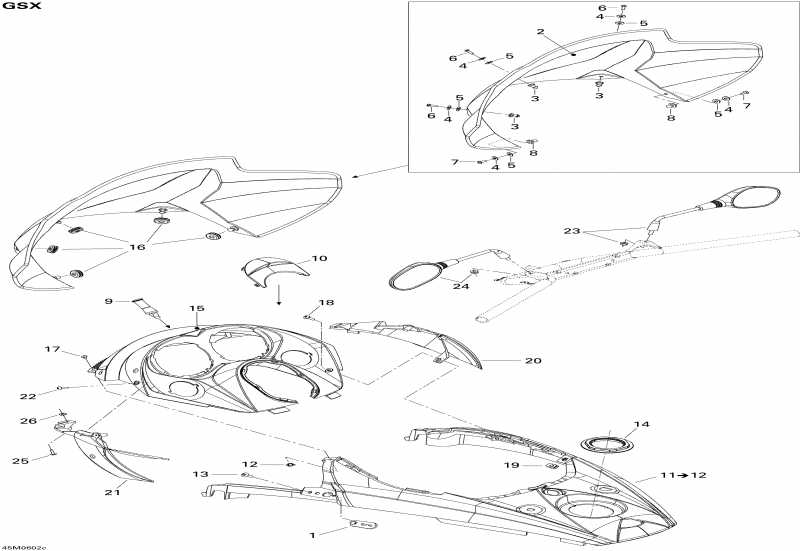 snowmobile BRP -    Console Gsx