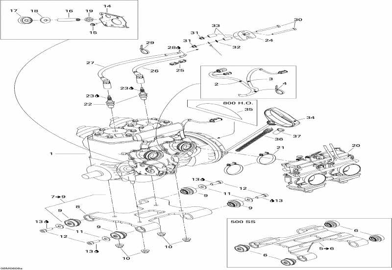 snowmobile SkiDoo GSX 500SS, 2006  -  500, 1