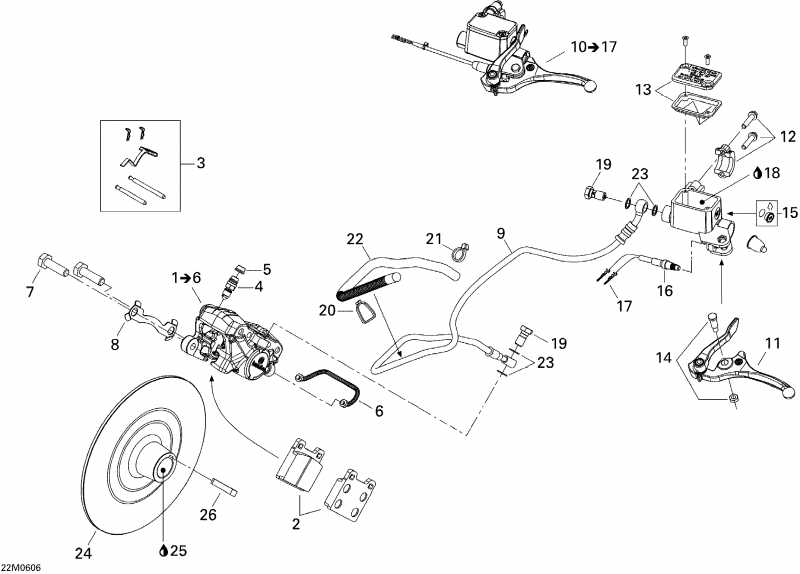 snowmobile SKIDOO - Hydraulic Brakes 500