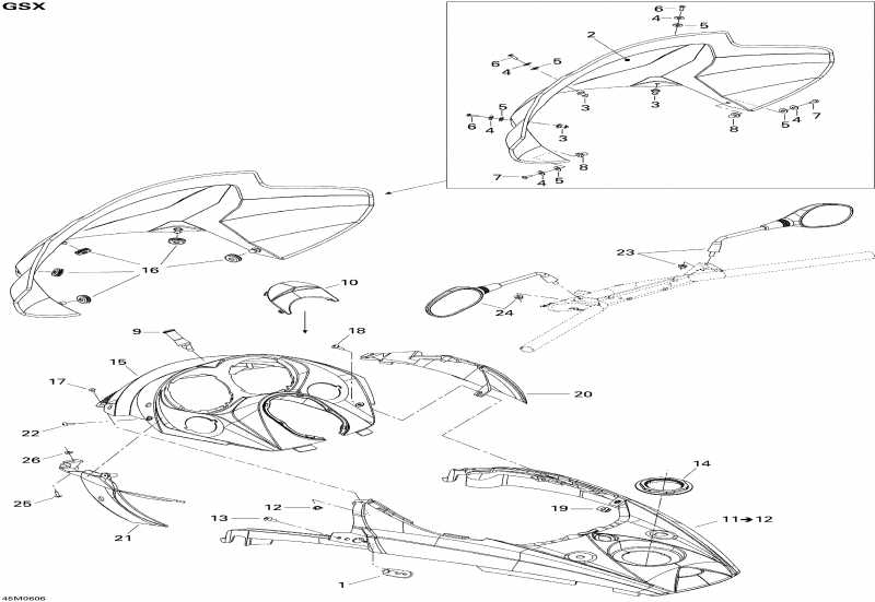 snowmobile SkiDoo -    Console 500