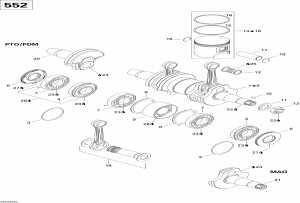 01-    Gsx 552 (01- Crankshaft And Pistons Gsx 552)