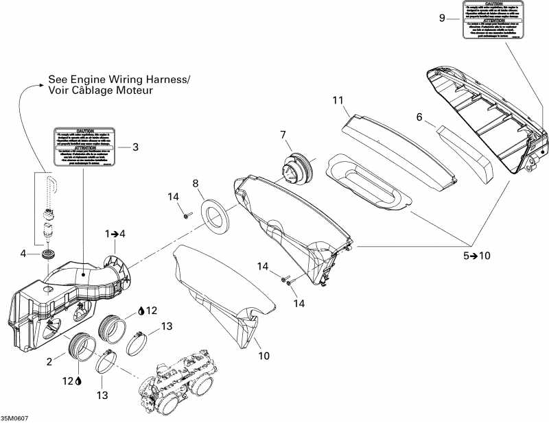  Skidoo  GSX 600 HO SDI, 2006 - Air Silencer