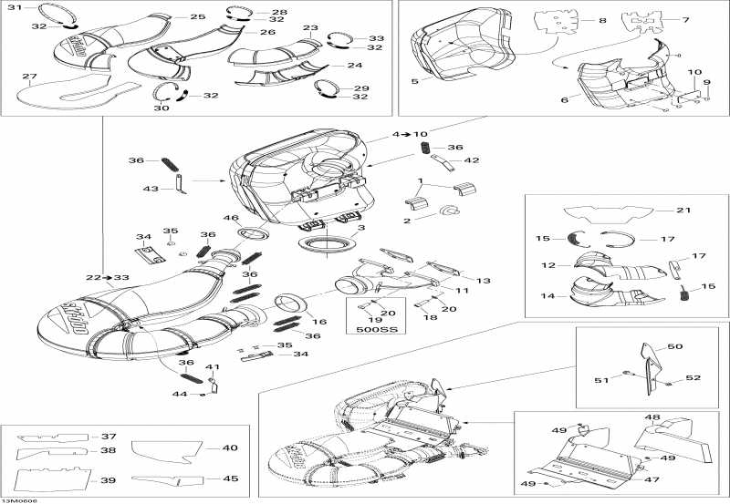 SkiDoo ����������� GSX 800 HO, 2006 - Exhaust System 800