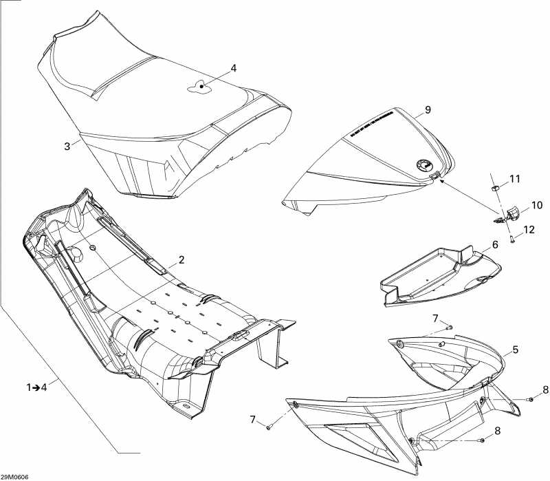 snowmobile  GSX 800 HO, 2006 ������ - Seat 800