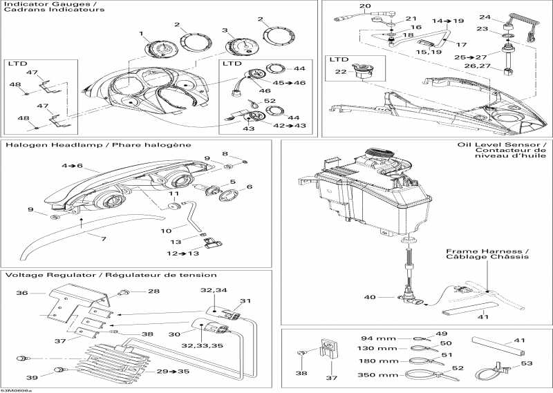 snowmobile Ski Doo - Electrical Accessories 800, 1