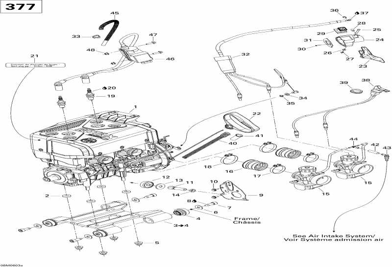 �������� Ski-doo GTX 380F, 2006 ������ - Engine And Engine Support 380f